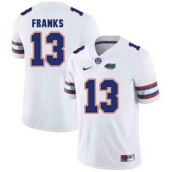 Florida Gators Feleipe Franks 13 White NCAA Jersey.jpg